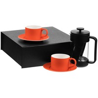 Столовый набор для чая на 2 персоны Best Morning: френч-пресс, две чайных пары. 
