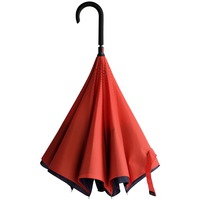 Зонт наоборот Style, трость, сине-красный