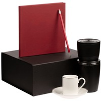 Набор Inspiration: кофеварка 3 в 1 и кофейная пара, скетчбук и карандаш в подарочной упаковке