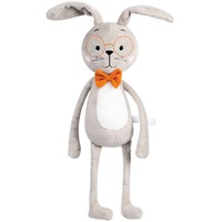 Мягкая игрушка Brainy Bunny - зайка с бабочкой, умный Кролик.