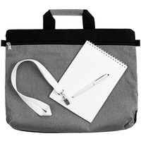 Бизнес-набор участника конференции FORUM: конференц-сумка, блокнот, лента для бейджа, ручка шариковая Senator Point ver.2. 