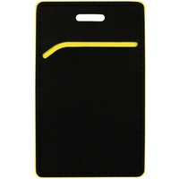 Фото Чехол для пропуска Multimo, черный с желтым