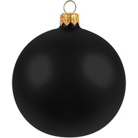 Елочный шар Gala Matt в коробке, черный, 8,5 см