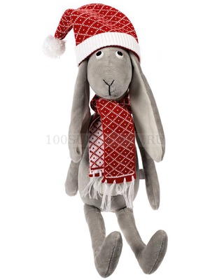 Фото Игрушка Smart Bunny заяц в шарфе, красный