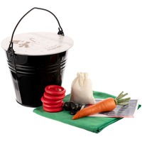 Набор для лепки снеговика ВСЕ ПО-ВЗРОСЛОМУ: ведерко, морковка, пуговки, камешки, шарфик., зеленый