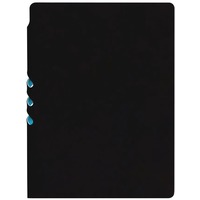 Фотка Ежедневник Flexpen Soft Touch, недатированный, черный с бирюзовым, люксовый бренд Адъютант