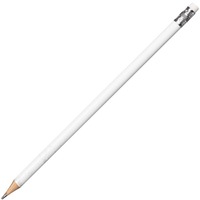 Акварельный карандаш простой Hand Friend с ластиком, белый, уценка
