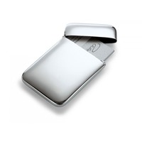 Фотография Дизайнерский металлический футляр для хранения карт и банкнот CUSHION (гравировка логотипа рассчитывается отдельно). , люксовый бренд Philippi