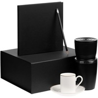 Набор для мужчин Inspiration: кофеварка 3 в 1 и кофейная пара, скетчбук и карандаш в подарочной упаковке