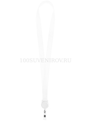 Фото Лента для бейджа с ретрактором Retract ver.2, белая «Сделано в России»