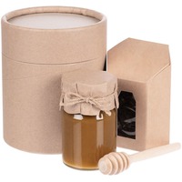 Медовый набор HONEY FIELDS 2.0 в тубусе: черный чай, ложка для меда, гречишный мед