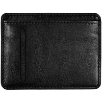 Фирменный черный чехол для карт REMINI из натуральной кожи: 2 кармана для карт, 2 кармана для купюр, 10х7 см.