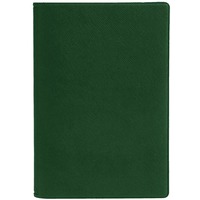 Темно-зеленая обложка для паспорта DEVON из искусственной кожи под нанесение логотипа, 9,5х13,4 см.