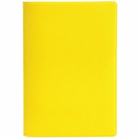 Обложка для паспорта DEVON с дополнительными карманами под тиснение и уф-печать, желтая, 9,5х13,4 см