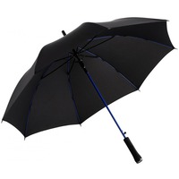 Фотка Фирменный зонт-трость COLORLINE с цветными спицами и куполом из переработанного пластика с системой защиты от ветра, полуавтомат. d105 х 81,5 см, в сложенном виде d4,3 х 81,5 см 