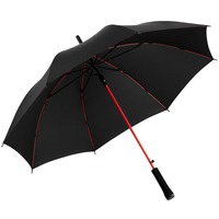 Изображение Фирменный зонт-трость COLORLINE с цветными спицами и куполом из переработанного пластика с системой защиты от ветра, полуавтомат. d105 х 81,5 см, в сложенном виде d4,3 х 81,5 см  Фаре