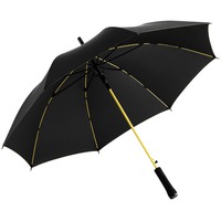 Фото Фирменный зонт-трость COLORLINE с цветными спицами и куполом из переработанного пластика с системой защиты от ветра, полуавтомат. d105 х 81,5 см, в сложенном виде d4,3 х 81,5 см 