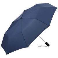 Фирменный складной зонт ASSET полуавтомат на кнопке, ручка - софт-тач, d98 х 55 см, в сложенном виде d5 х 29,5 см , нейви