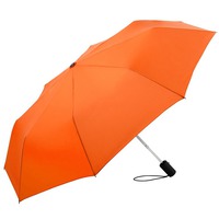 Фирменный складной зонт ASSET полуавтомат на кнопке, ручка - софт-тач, d98 х 55 см, в сложенном виде d5 х 29,5 см , оранжевый