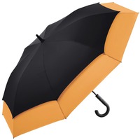 Фирменный зонт-трость STRETH с удлиняющимся куполом, d130 x 84 см, черный, оранжевый