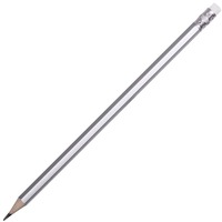 Простой шестигранный карандаш PRESTO с ластиком, 0,75 х 19,1 см. Тампопечать