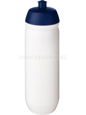 Фото Фирменная спортивная сжимаемая бутылка с носиком-соской под нанесение логотипа, 750 мл., d7,35 х 23 см «HydroFlex™» (белый)