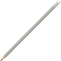 Простой карандаш ГРАФИТ с ластиком под нанесение логотипа, 0,7 х 19 см. Поставляется заточенным.  