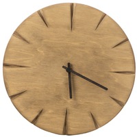 Изображение Деревянные часы HELGA из березы под гравировку логотипа, d28 х 4 см. Российское производство 