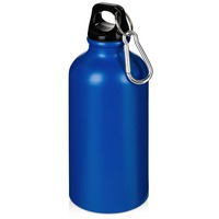 Металлическая бутылка Hip S с карабином под нанесение логотипа, 400 мл, матовая, d6,5 х 17,5 см