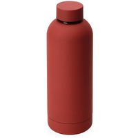 Картинка Вакуумная термобутылка с медной изоляцией CASK, soft-touch, 500 мл, d7,4 х 22,3 см. Предусмотрено нанесение логотипа.  Waterline