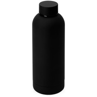 Вакуумная термобутылка с медной изоляцией CASK, soft-touch, 500 мл, d7,4 х 22,3 см. Предусмотрено нанесение логотипа. , черный