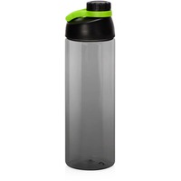 Спортивная бутылка для воды с держателем BIGGY большого объема под круговую печать логотипа, 1000 мл, d7,8 х 26 см, зеленое яблоко