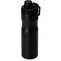 Фирменная бутылка для воды из пищевой стали SUPPLY под гравировку логотипа, 850 мл, d7 х 7,7 х 26,3 см, черный