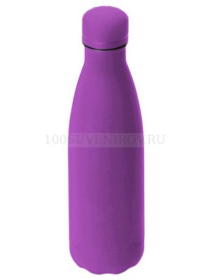 Фото Герметичная вакуумная термобутылка АКТИВ Soft Touch, 550 мл., d4,1 х 6,8 х 26 см (фиолетовый)