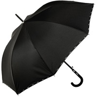 Брендовый зонт-трость полуавтоматический в чехле с фирменным логотипом FERRE, 8 спиц, полуавтомат, d100 х 85,5 см 