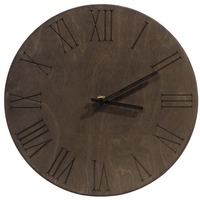 Деревянные бизнес-сувениры - часы из дерева MAGNUS под гравировку логотипа, d28 х 4 см. Береза. Российское производство.