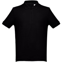 Картинка Рубашка поло мужская Adam, черная S от бренда Тх клотхес