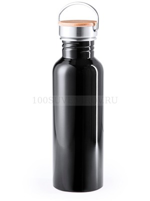 Фото Бутылка для воды  TULMAN, сталь, 800 мл, черный
