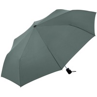 Фирменный складной зонт FORMAT полуавтомат под нанесение логотипа, 100 х 29 см. Защита от ветра. , серый