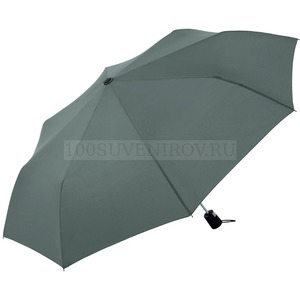 Фото Фирменный складной зонт FORMAT полуавтомат под нанесение логотипа, 100 х 29 см. Защита от ветра.  «FARE» (серый)