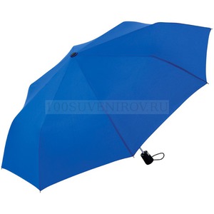 Фото Фирменный складной зонт FORMAT полуавтомат под нанесение логотипа, 100 х 29 см. Защита от ветра.  «FARE» (синий)