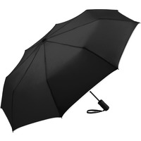 Фирменный складной зонт POCKET PLUS полуавтомат, d100 х 31 см, антивинд, черный