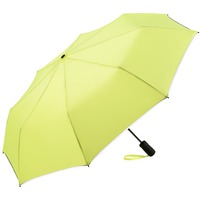 Фирменный складной зонт POCKET PLUS полуавтомат, d100 х 31 см, антивинд, неоновый желтый