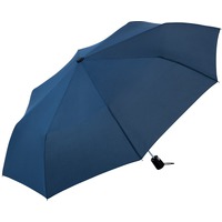 Фирменный складной зонт FORMAT полуавтомат под нанесение логотипа, 100 х 29 см. Защита от ветра. , темно-синий navy