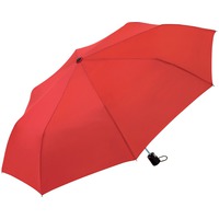 Фирменный складной зонт FORMAT полуавтомат под нанесение логотипа, 100 х 29 см. Защита от ветра. , красный