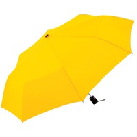Фирменный складной зонт FORMAT полуавтомат под нанесение логотипа, 100 х 29 см. Защита от ветра. , желтый