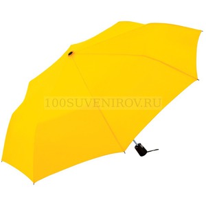 Фото Фирменный складной зонт FORMAT полуавтомат под нанесение логотипа, 100 х 29 см. Защита от ветра.  «FARE» (желтый)