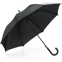 Зонт-трость с автоматическим открытием MICHAEL с прорезиненной закругленной ручкой под нанесение логотипа, d104 х 83 см