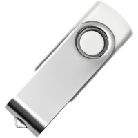 USB flash-карта Dot (16Гб), белый, 5,8х2х1,1см,пластик металл