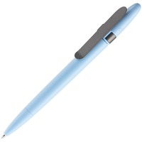 Картинка Ручка шариковая Prodir DS5 TSM Metal Clip, голубая с серым